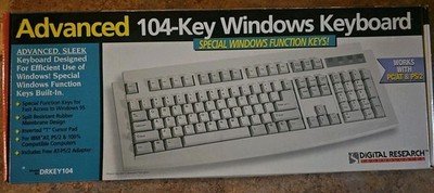 Digital Research Technologies DRKEY104 Keyboard AT-PS / PS/2 Keyboard Port