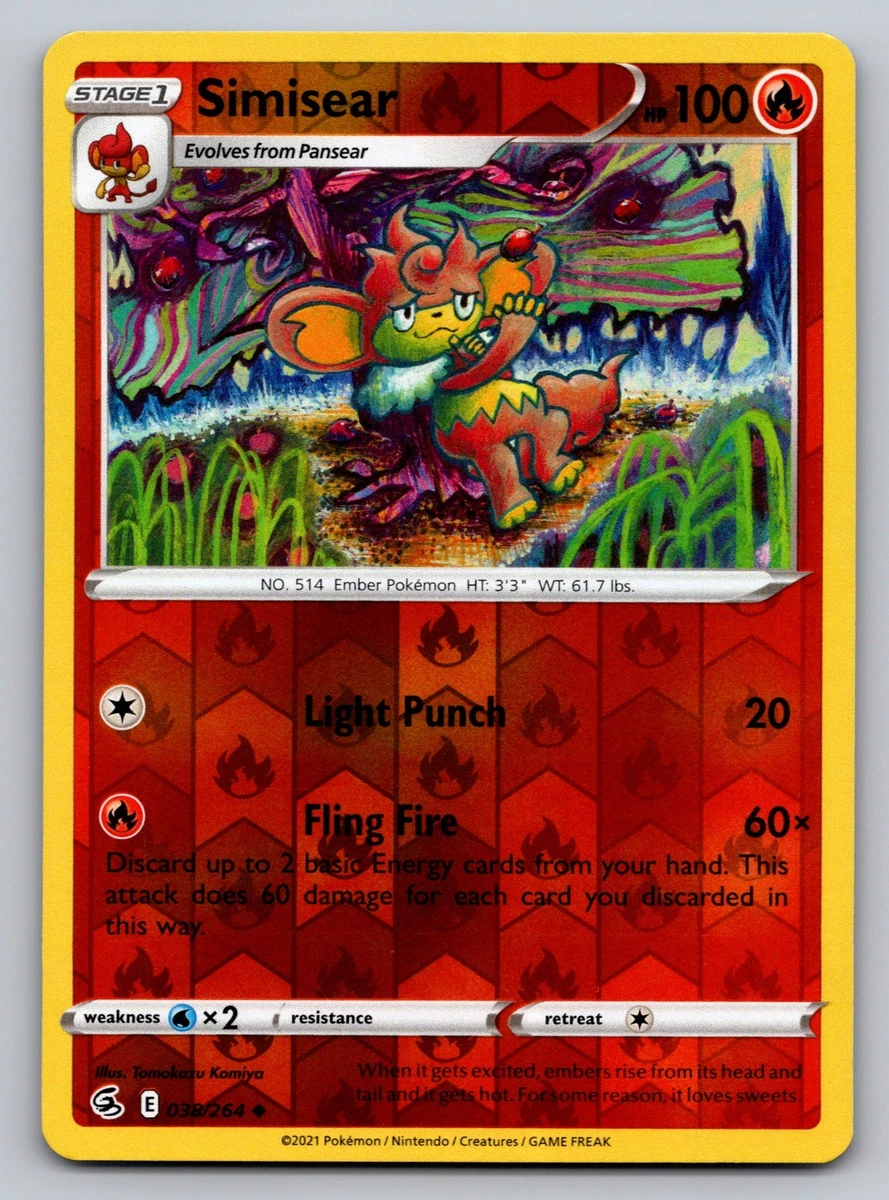 simisear pokemon card price Buy | Darkness Ablaze [R] Bursting Power (20) You may attach up to 2 basic Energy cards from your hand to your Pokemon in any way you like Simisear Card Prices & Value