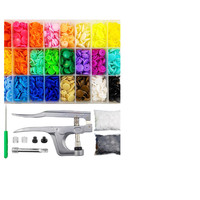 Druckknopf Set Mit Zange 460 StüCk 24 Farben