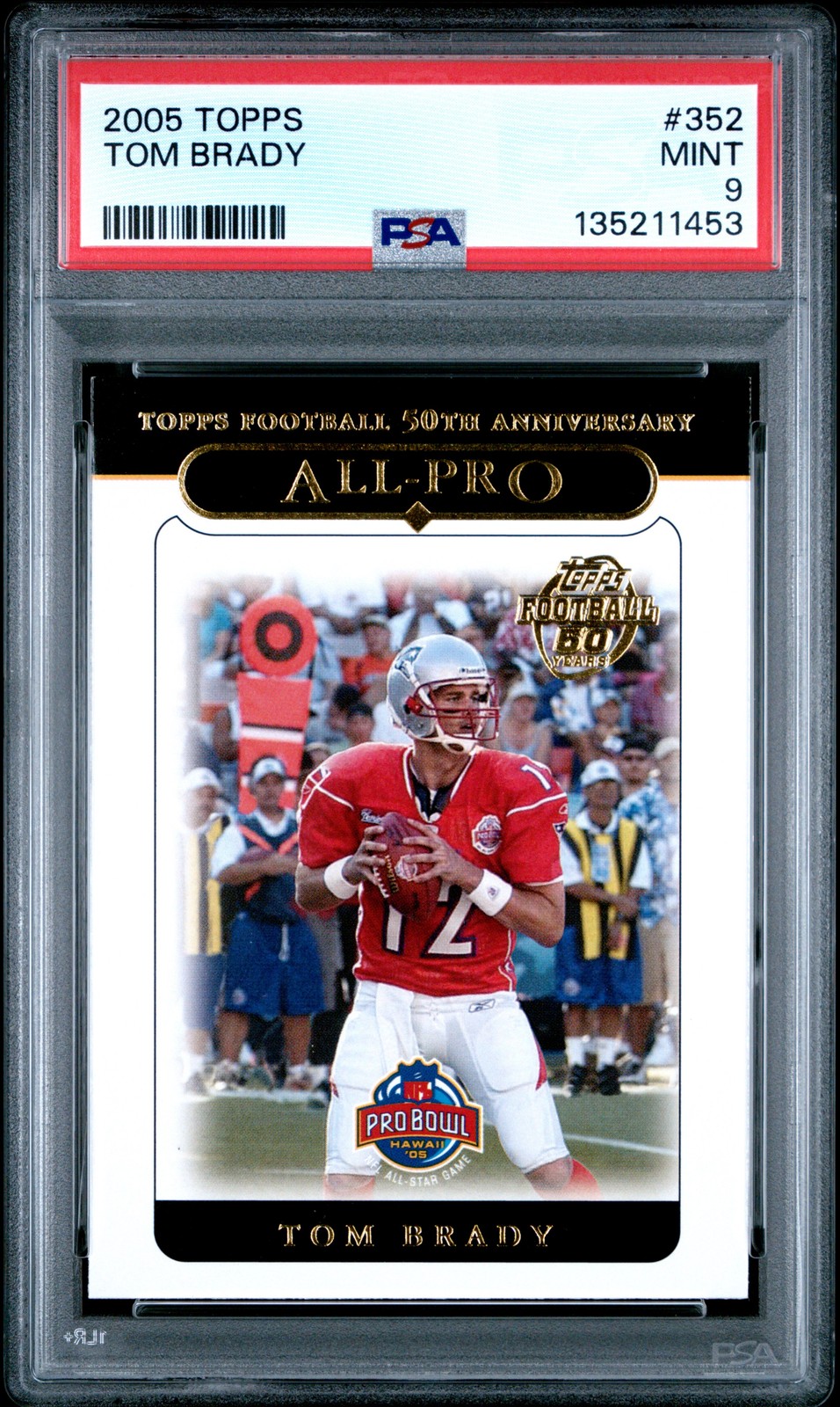 2005 TOPPS #352 TOM BRADY PSA 9