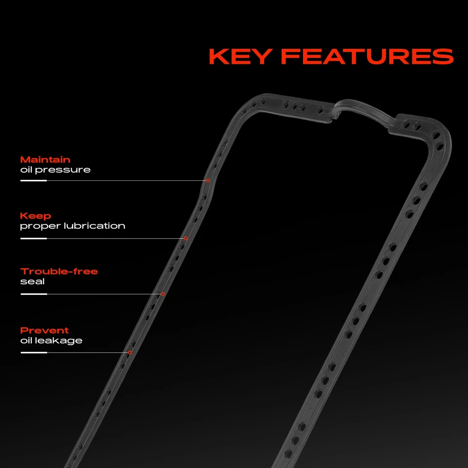 Junta de cárter de aceite de motor para Ford Ranger 1986-1992 Bronco II 86-90 Merkur Scorpio Foto 4 de 4