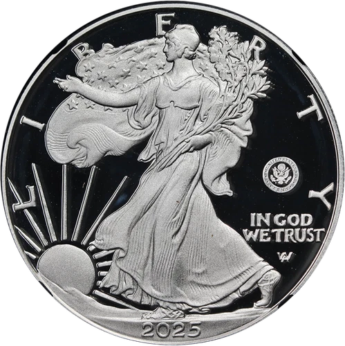 2025 Silver American Eagle $1 Army Privy Proof NGC PF70UCAM Treasure Label ST...