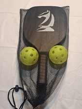Pickleball Paddles set of 2 Wooden Paddles 2 Balls Leeds Carry Bag