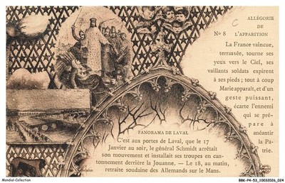 BBKP4-0283-53 - LAVAL - N-8 - L'APPARITION LA FRANCE VAINCUE TERRASSEE - TOURNE