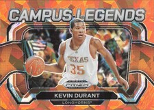 2024 Prizm Draft Picks Kevin Durant Orange Ice Campus Legends #3