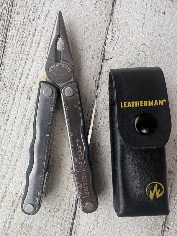Leatherman Blast Stainless Steel Multitool w/ Original Case. Retired, Unused.
