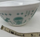Pyrex Vintage Charm Milk Glass Bowl 6C/1.4L Microwave/DW Safe White Green