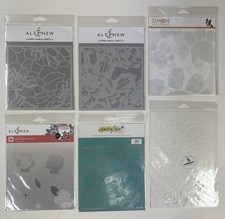 Lot of 6 Stencils by Altenew Simon Says Stamp Honey Bee Stamps Layered Dahlia 