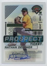 2024 Panini Prospect Edition Holo Signatures Nathan Dettmer #109 Auto 0u66
