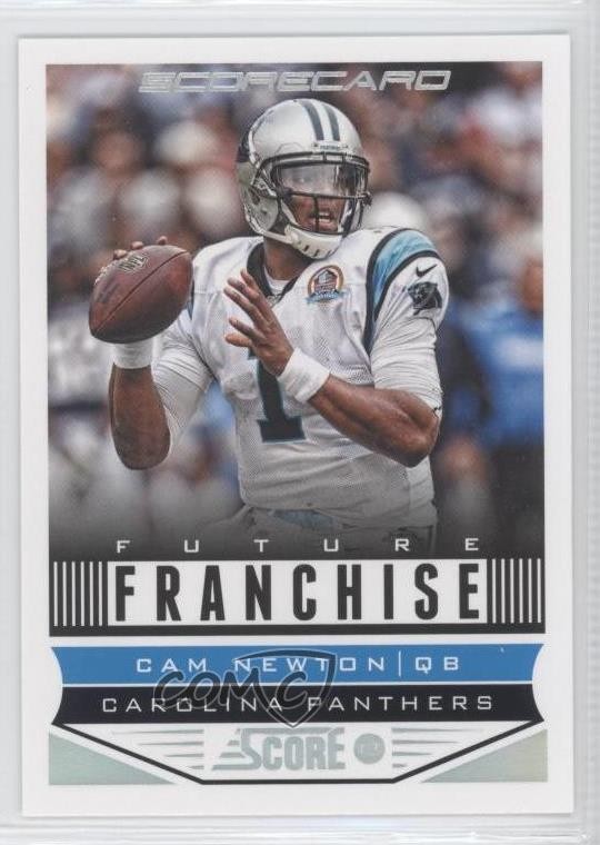 2013 Score Future Franchise Scorecard Cam Newton #303 b4y