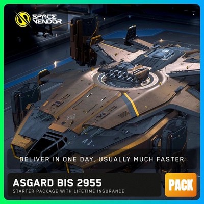 Star Citizen Asgard BIS Best In Show 2955 LTI Starter Game Pack CCUd