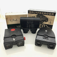 VTG Stereo Viewer Lot - Brumberger, Realist 3D, TDC for Parts or Repair