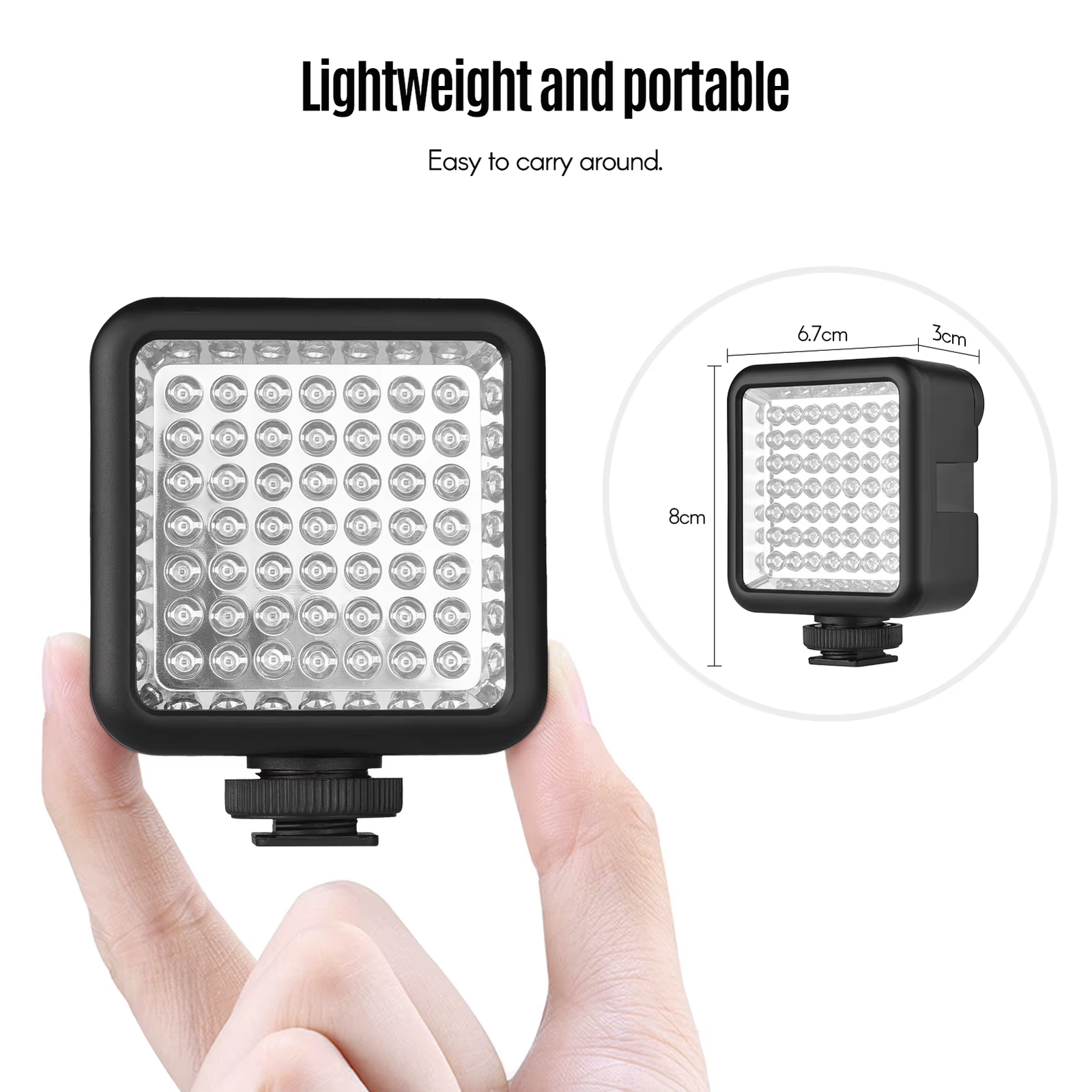 Andoer IR49S Mini IR Night Vision Light Infrared Photography Light Video Camera