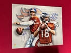 Peyton Manning / John Elway,  Autographed 16x20 Photo  (Denver Broncos)