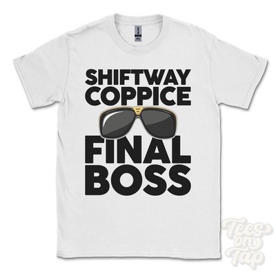SHIFTWAY COPPICE FINAL BOSS T-SHIRT funny xmas gift ansty wiltshire england