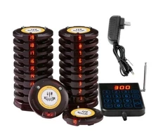 20 Pager Restaurant Pager System Wireless Food Service 24h Standby Time YY-R108