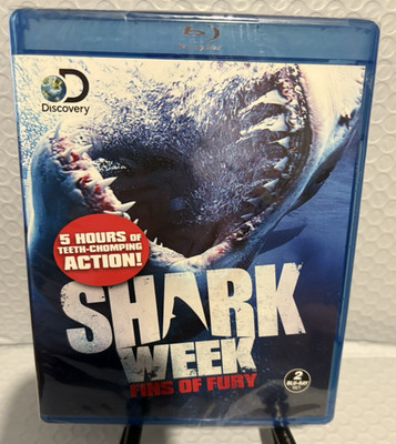 Shark Week: Fins of Fury (Blu-ray Disc, 2013, 2-Disc Set) New