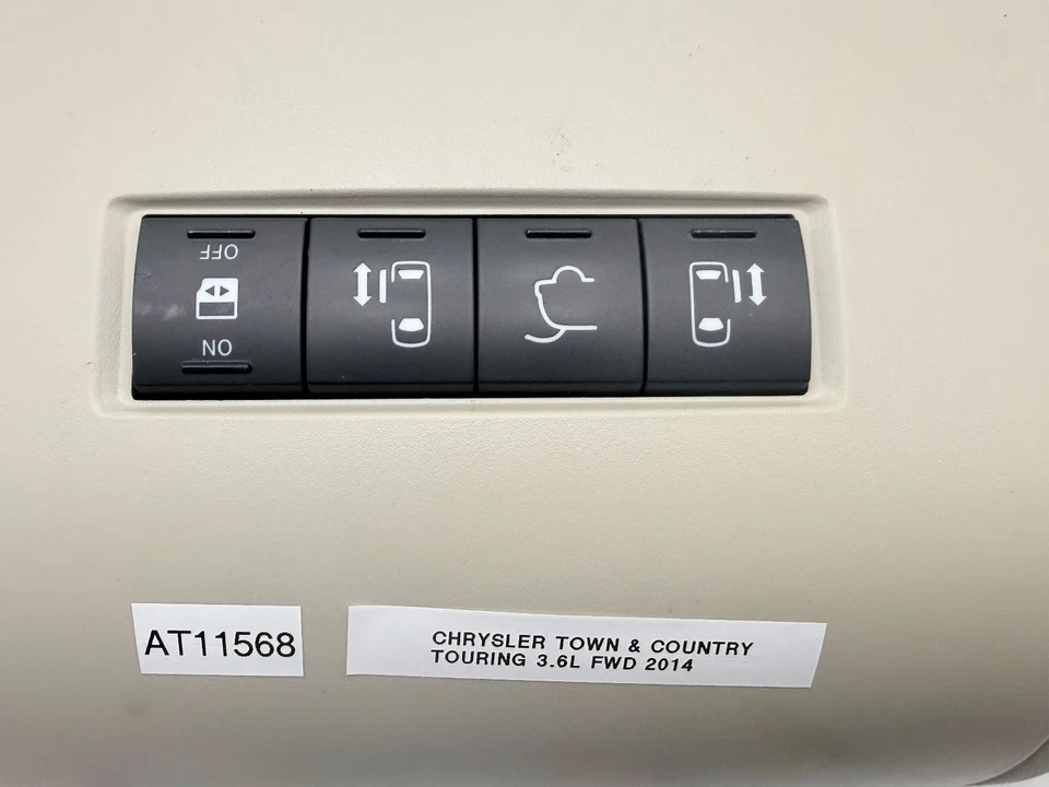 Interruptor de puerta corredera luz domo consola superior Chrysler Town Country OEM 08-16 Foto 3 de 4