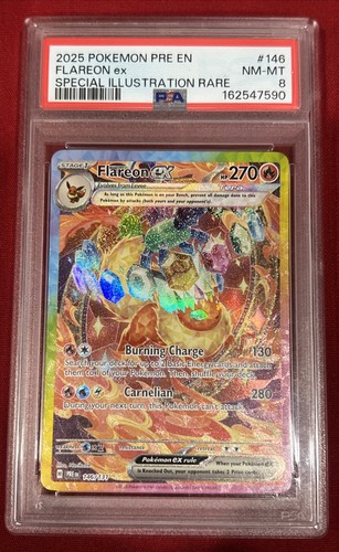 Flareon ex graded PSA 8 for sale on eBay