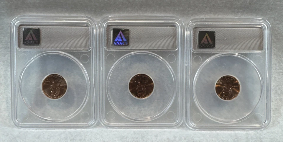2009 Lincoln Cent INAUGURAL EDITION MS67RD RED ANACS Certified 6 coins! Graded!  - Image 4 of 4