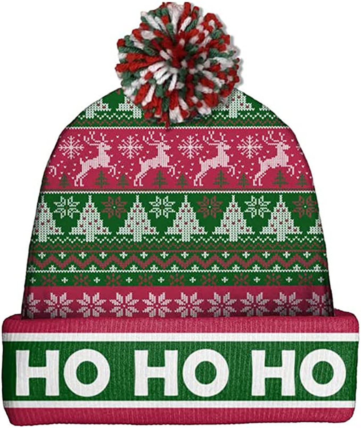 Зимняя шапочка-бини Spoontiques один размер подходит большинству - Рождественский свитер Хо-хо-Хо 3890₽