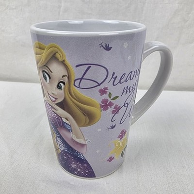 Disney Rapunzel Tangled Coffee Mug Cup Tall Dreaming My Way Purple Pink