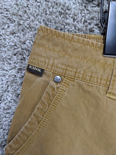 Pantaloncini Kuhl Ramblr Uomo 38 (Adatti 37) Marrone Cachi Cargo Escursione Performance Utility - Foto 4 di 15