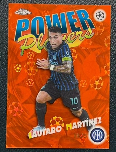 Lautaro Martinez 2025-26 Topps Chrome UCC Power Players Orange LogoFractor /25