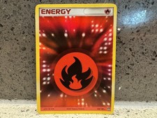Fire Energy 104/108 Reverse Holo Rare EX Power Keepers Pokemon Card Heavy Play