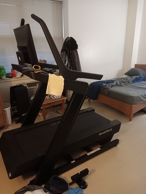 nordictrack incline trainer 45 degree incline black with monitor