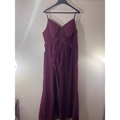 NWT AZAZIE Emerald Bridesmaid Dress Cabernet Sz A22 Style 34787 Formal Gown