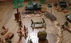 Vintage Army Men Collection Grey/Black/Olive/Green Lois Marx & Co 1963 and Misc.