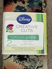 Jack Sparrow 2 Yards Creative Cuts 72 X 43 Cotton Fabric Quilting Craft Disney