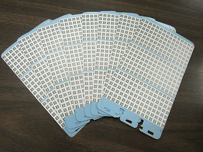 BRADY PORTA-PACK WIRE MARKER #89 REFILL CARDS PACK OF 8 NEW!!