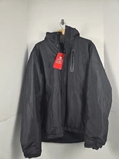 Camel Crown - Black Mountain Snow Waterproof Ski Jacket Detachable Hood - Mens L