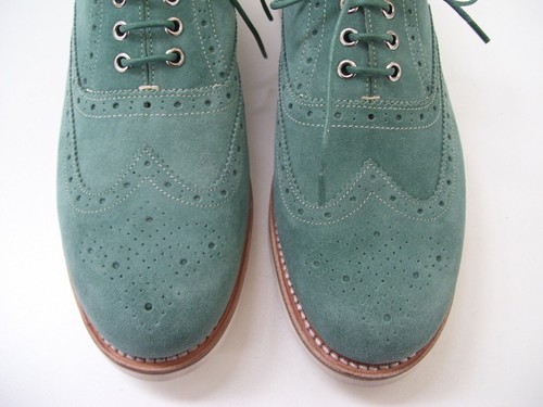 GRENSON ROSE MENS DRESS CASUAL SHOES SUEDE LEATHER GREEN SIZE 7 4005/158 BT - Bild 6 von 12