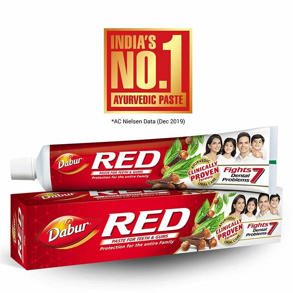 Dabur Red Toothpaste - 100% Genuine Paste for teeth and gums 16g BUY 2 GET 3 - image 4 of 4