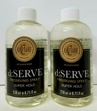 2 pk diCesare d:SERVE Preserving Hair Spray Super Hold Finishing 8.75 oz REFILL