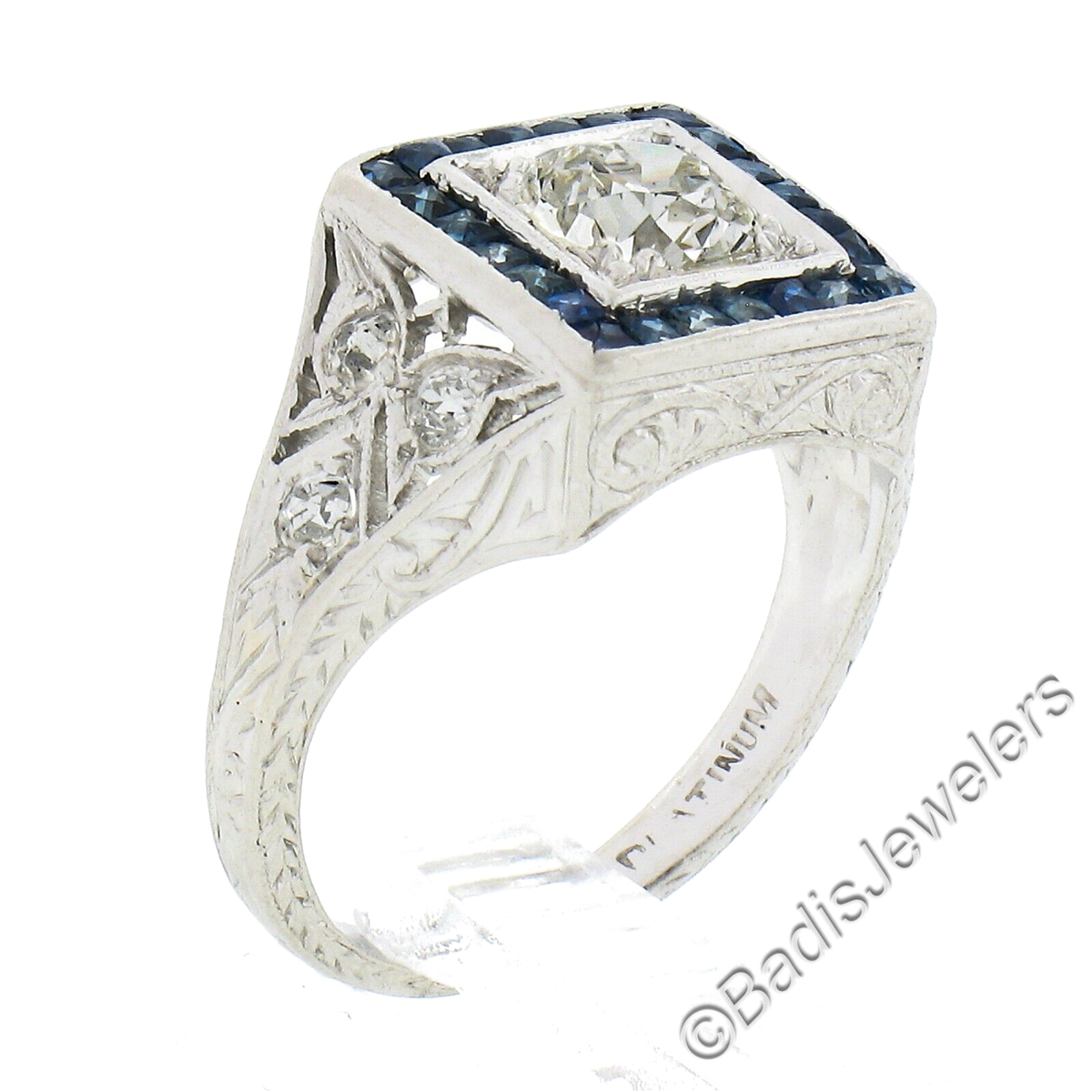 203 jewelry 指輪　（DAVAN） Two-tone Beaded Diamond Ring - Nuha Jewelers