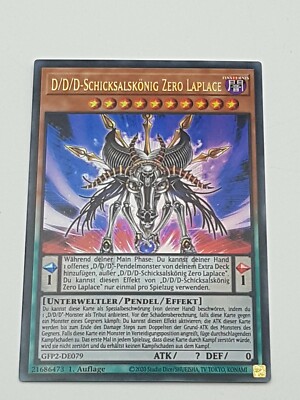 Yu-Gi-Oh Einzelkarte D/D/D-Schicksalskönig Zero Laplace Ultra Rare NM 1st