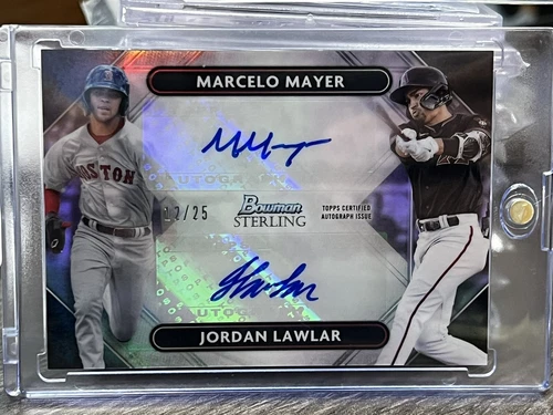2022 Marcelo Mayer Jordan Lawlar Bowman Sterling Dual Auto Refractor /25