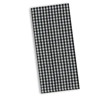 Checkered Hand Towel Black and White Kitchen Towels Cat Themed Dishtowel Plaid