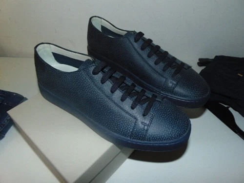 SANTONI SNEAKERS AUTHENTIC LEATHER SIZE 42 650.00 CART. SAN-AA01Z
