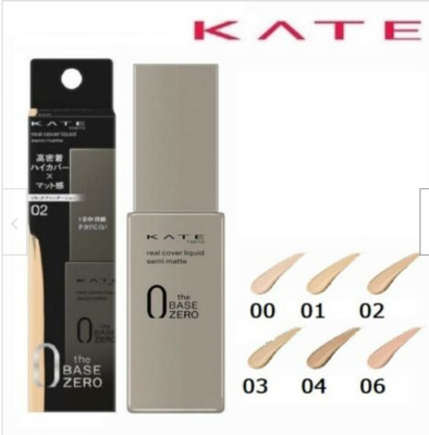 KATE The Base Zero Real Cover Semi-Matte Liquid Foundation 30ml | eBay ...