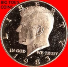 1983-S CLAD PROOF KENNEDY HALF DOLLAR, BEAUTIFUL  PROOF COIN, FAST SHIPPING!!