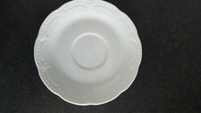 Hutschenreuther Kaffee-Untertasse Viktoria weiss neuwertig
