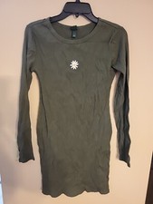 WOMEN'S LONG SLEEVE BODYCON DRESS- WILD FABLE OLIVE MEDIUM - NEW W/TAGS. B65
