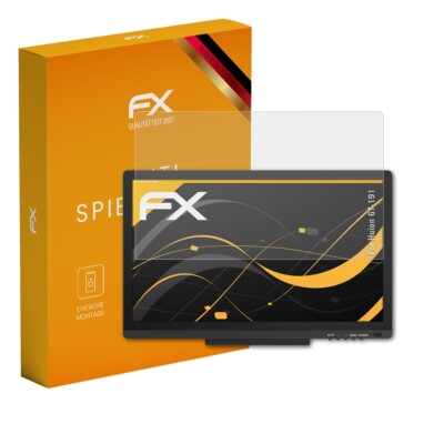 atFoliX 2x Displayfolie für Huion GT-191 Schutzfolie matt&stoßfest Folie