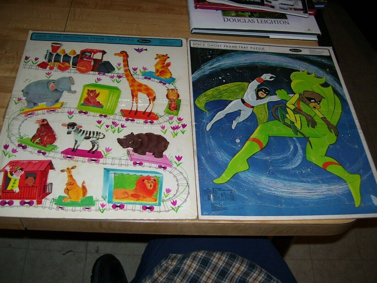 (CP) Pair of Vintage 1966-67 Whitman Children's Frame Tray Puzzles