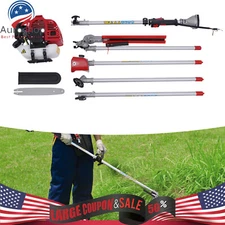 51.7cc Gas Power Straight Shaft String Grass Trimmer, Weed Eater Brush Cutter US